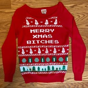 Spencer’s ugly Christmas sweater